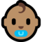 Baby - Medium emoji on Microsoft